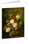 Vase of Flowers by Follower of Jan van Huysum