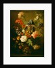 Vase of Flowers by Follower of Jan van Huysum