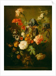 Vase of Flowers by Follower of Jan van Huysum