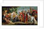 David Meeting Abigail by Workshop of Peter Paul Rubens