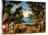 Cupid and Pan by Federico Zuccaro