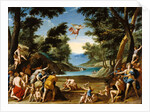 Cupid and Pan by Federico Zuccaro