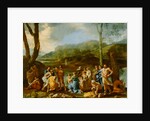 Saint John Baptizing in the River Jordan by Nicolas Poussin