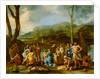 Saint John Baptizing in the River Jordan by Nicolas Poussin
