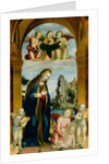 Madonna Adoring the Child with Musical Angels by Bernardino Zenale