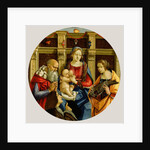 Madonna and Child with a Male Saint, Catherine of Alexandria and a Donor by Michelangelo di Pietro Membrini