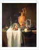 Still Life with Ewer, Vessels and Pomegranate by Willem Kalf