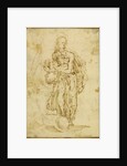 Allegorical Figure of Friendship (recto), Christ on the Cross (verso) by Juan del Castillo