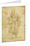 Allegorical Figure of Friendship (recto), Christ on the Cross (verso) by Juan del Castillo