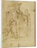 St. Jerome (recto), Kneeling Male Nude, with His Head and Shoulders Leaning Back (verso) by Juan del Castillo