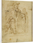 St. Jerome (recto), Kneeling Male Nude, with His Head and Shoulders Leaning Back (verso) by Juan del Castillo