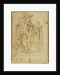 St. Jerome (recto), Kneeling Male Nude, with His Head and Shoulders Leaning Back (verso) by Juan del Castillo