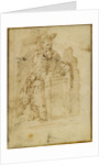 St. Jerome (recto), Kneeling Male Nude, with His Head and Shoulders Leaning Back (verso) by Juan del Castillo