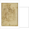 St. Jerome (recto), Kneeling Male Nude, with His Head and Shoulders Leaning Back (verso) by Juan del Castillo