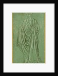 A Draped Figure Holding a Book by Anonymous
