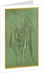 A Draped Figure Holding a Book by Anonymous