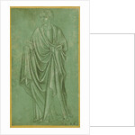 A Draped Figure Holding a Book by Anonymous