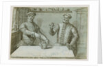 A Double Portrait of Hans Furraht and Jacob von der Burch by Ludger Tom Ring the Younger