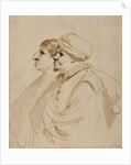 Caricature of Two Men Seen in Profile by Guercino