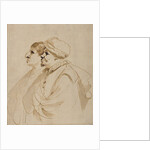 Caricature of Two Men Seen in Profile by Guercino