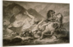 Death of Hippolytos by Carle Vernet