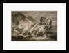 Death of Hippolytos by Carle Vernet