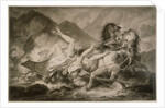 Death of Hippolytos by Carle Vernet