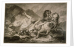 Death of Hippolytos by Carle Vernet