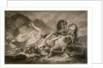 Death of Hippolytos by Carle Vernet