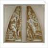 Bearded Man Filling a Glass and Youth Running by Giorgio Vasari