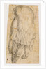 Study of a man's right hand (recto), Studies of four heads and of a nude figure seen from the rear (verso) by Agnolo Bronzino
