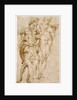 Two Standing Male Figures (recto), A Man Reclining and Other Studies (verso) by Andrea Mantegna