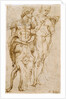Two Standing Male Figures (recto), A Man Reclining and Other Studies (verso) by Andrea Mantegna