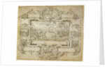 The Destruction of Pharoah's Army and Other Scenes within a Cartouche by Etienne Delaune