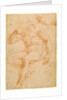 Studies of a Male Nude, a Drapery, and a Hand by Giorgio Vasari