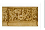 Design for a Frieze with Worshipers Bringing Sacrificial Offerings by Lelio Orsi
