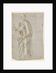 Standing Saint (recto), Studies of Christ at the Column, a Nude from Behind, and Various Figures (verso) by Filippino Lippi