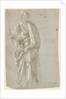 Standing Saint (recto), Studies of Christ at the Column, a Nude from Behind, and Various Figures (verso) by Filippino Lippi
