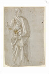 Standing Saint (recto), Studies of Christ at the Column, a Nude from Behind, and Various Figures (verso) by Filippino Lippi