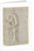 Standing Saint (recto), Studies of Christ at the Column, a Nude from Behind, and Various Figures (verso) by Filippino Lippi