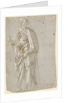 Standing Saint (recto), Studies of Christ at the Column, a Nude from Behind, and Various Figures (verso) by Filippino Lippi