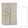Standing Saint (recto), Studies of Christ at the Column, a Nude from Behind, and Various Figures (verso) by Filippino Lippi