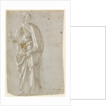 Standing Saint (recto), Studies of Christ at the Column, a Nude from Behind, and Various Figures (verso) by Filippino Lippi