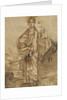 Saint Agnes (recto), Figure Studies (verso) by Adam Elsheimer