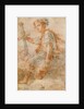 David with the Head of Goliath (recto), Two Studies, one of a Woman (verso) by Domenico Fetti