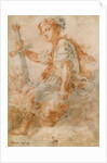 David with the Head of Goliath (recto), Two Studies, one of a Woman (verso) by Domenico Fetti