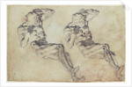 Studies of a Statuette of Atlas (recto), Studies of a Statuette of Atlas and a Figure Praying (verso) by Jacopo Tintoretto