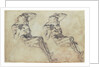 Studies of a Statuette of Atlas (recto), Studies of a Statuette of Atlas and a Figure Praying (verso) by Jacopo Tintoretto
