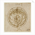 Design for an Ornament or Signet Ring with the Arms of Lazarus Spengler by Albrecht Dürer