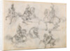 Horses and Riders (recto), Horses (verso) by Théodore Géricault